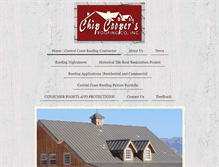 Tablet Screenshot of chipcooperroofing.com